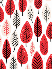 Winter floral seamless pattern background. Good for fashion fabrics, children’s clothing, T-shirts, postcards, email header, wallpaper, banner, posters, events, covers, and more.