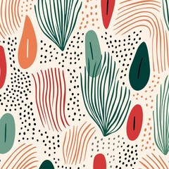 Colorful seamless pattern background. Good for fashion fabrics, children’s clothing, T-shirts, postcards, email header, wallpaper, banner, posters, events, covers, and more.