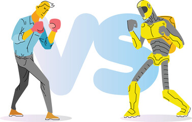 Man vs robot