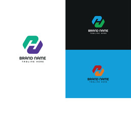 Company logo design. monogram logo design. modern logo design