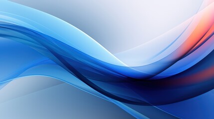 Modern colorful dynamic lines flow, Wave shape in blue color background. AI generated image