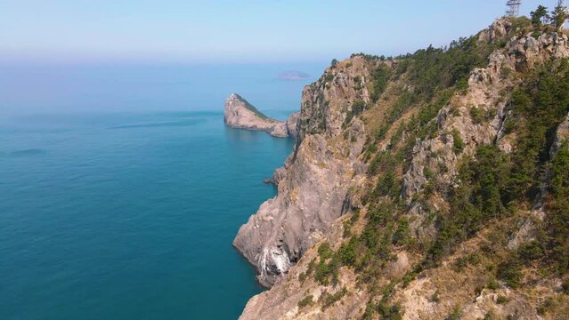 Drone view of Navarone_나바론 하늘길 드론뷰
