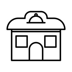 restaurant icon in line