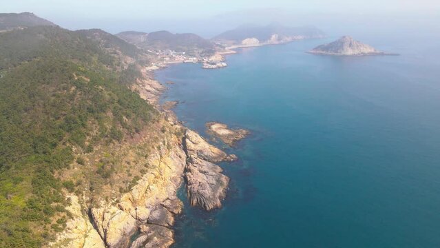 Drone view of Chuja island_하추자도 드론뷰