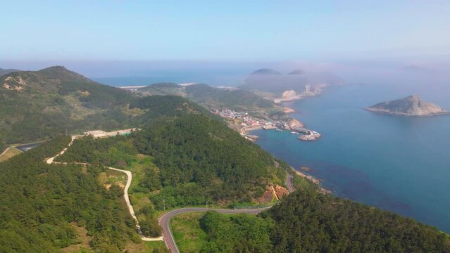Drone view of Chuja island_하추자도 드론뷰