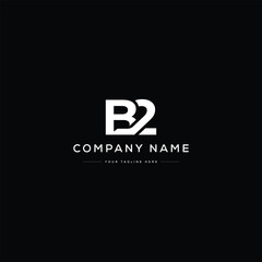 Fototapeta premium Monogram B2 Letter Logo Design. Usable for Business Logo. Logo Element