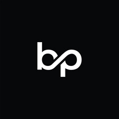Monogram BP Letter Logo Design. Usable for Business Logo. Vector Logo