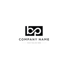 Monogram BP Letter Logo Design. Usable for Business Logo. Vector Logo