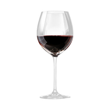 Wine glass on the transparent background