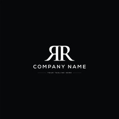 Fototapeta premium Monogram RR Letter Logo Design. Usable for Business Logo. Logo Element