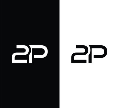 Monogram 2P Letter Logo Design. Usable for Business Logo. Logo Element