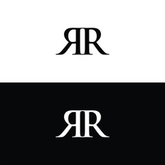 Monogram RR Letter Logo Design. Usable for Business Logo. Logo Element