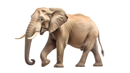 Fototapeta premium Elephant on transparent background