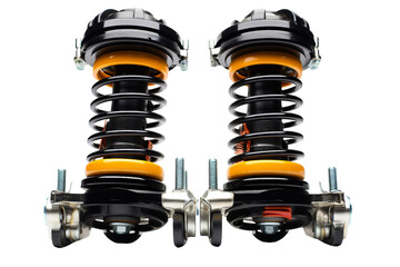 car shock abosorbers isolated on transparent background, Generative Ai