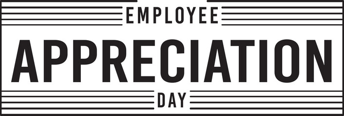 Happy Employee Appreciation Day, Employee of the month, Vector design PNG