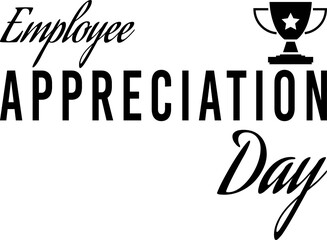 Happy Employee Appreciation Day, Employee of the month, Vector design PNG