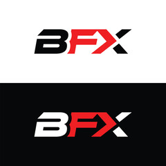 Minimalist BFX Letter Logo Design. Usable for Business Logo. Monogram