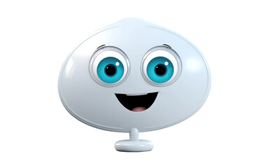 Futuristic Satellite Dish Technology 3D Character Isolated on Transparent Background PNG.