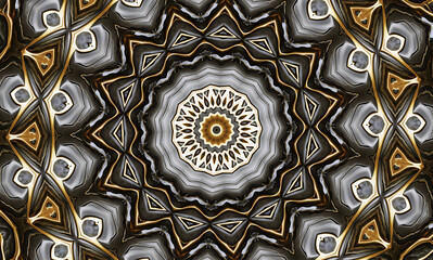 Abstract kaleidoscope background. Beautiful multicolor kaleidoscope texture. Unique mandala design.
