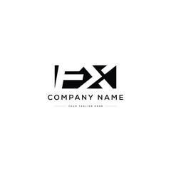 Monogram FX Letter Logo Design. Usable for Business Logo. Vector Logo