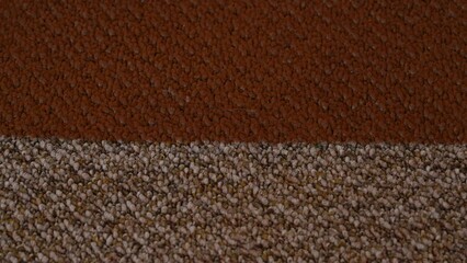 Dry cleaner man employee removing dirt from dirty carpet, close up.  Vacuum clean dirty floor covering with professional equipment