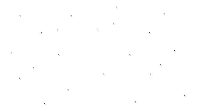 Small dots with shadows appear and disappear