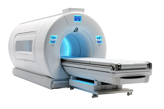 ct scanner isolated on transparent background, Generative Ai