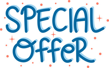 Special Offer Lettering, Vector Sale Lettering