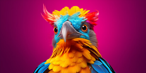 Bright and colorful animal poster.