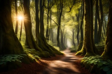 morning in the forest