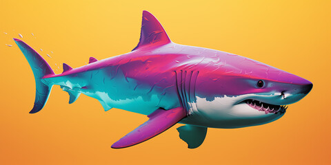 Naklejka premium Bright and colorful animal poster.