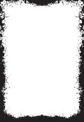 a white square frame on a cracked wall, Grunge border, backgrounds textured photographic effect template