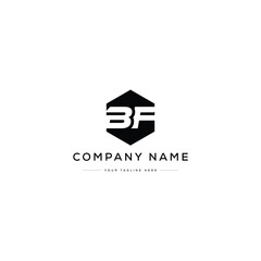 Monogram BF Letter Logo Design. Usable for Business Logo. Vector Logo