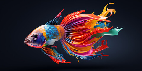 Fototapeta premium Bright and colorful animal poster.