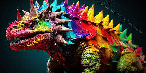 Bright and colorful animal poster.