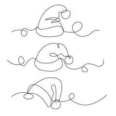 Christmas Vector Line Art Style