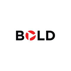 BOLD logo design vector