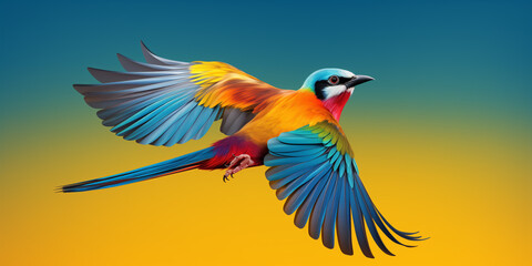 Obraz premium Bright and colorful animal poster.