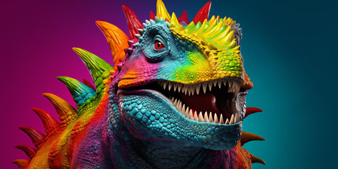 Fototapeta premium Bright and colorful animal poster.
