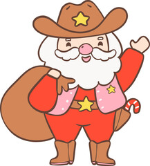 Cowboy Christmas Santa