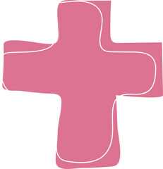 cross doodle shape