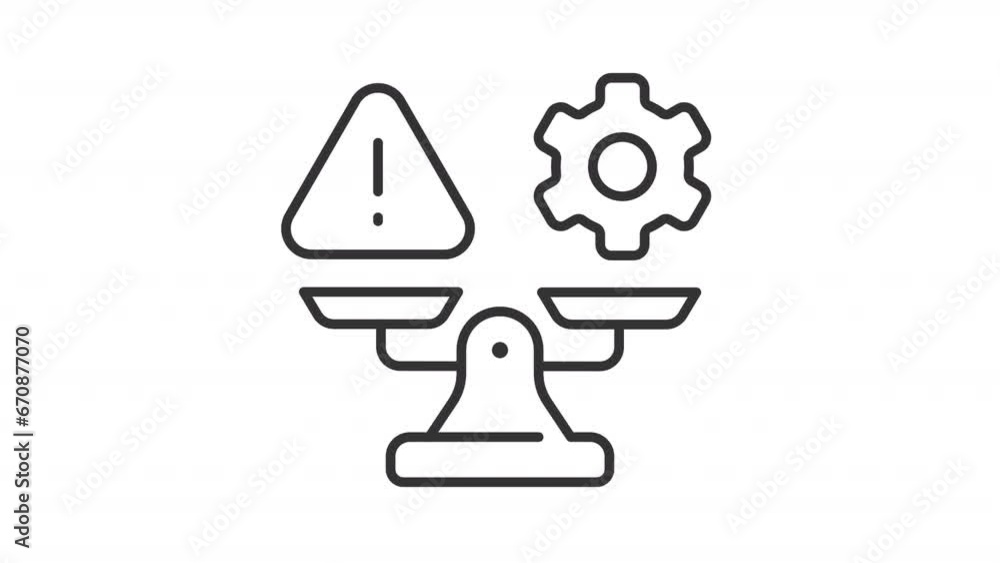 Poster pack of black icon simple animations representing comparison icon, hd video with transparent backgro