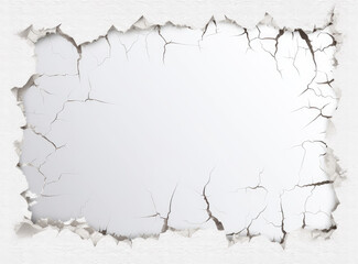 Obraz premium torn paper texture piece ripped border edge white piece of paper