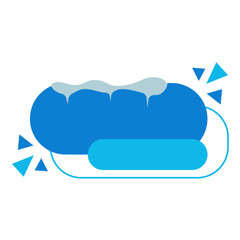 Snow Ice Cap Sale Banner