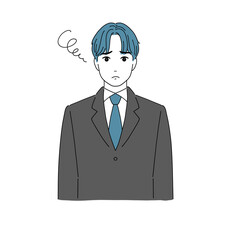 困る・悩む男子生徒