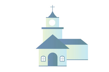 Simple church design, cute and colorful