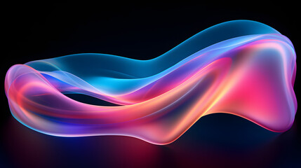 Abstract futuristic background with glowing light effect.Vector illustration. Generative AI.