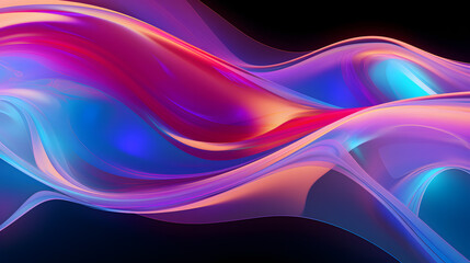 Abstract futuristic background with glowing light effect.Vector illustration. Generative AI.