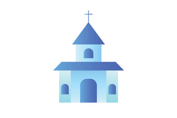 minimalist design church has complete windows and doors