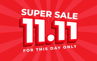 Sale Special 11.11 Design for Advertising